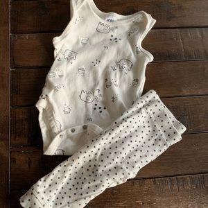 Anko baby organic onesie pants EUC 6-12 months